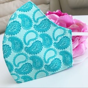 2/$20 Triple Layer Handmade Face Mask paisley
